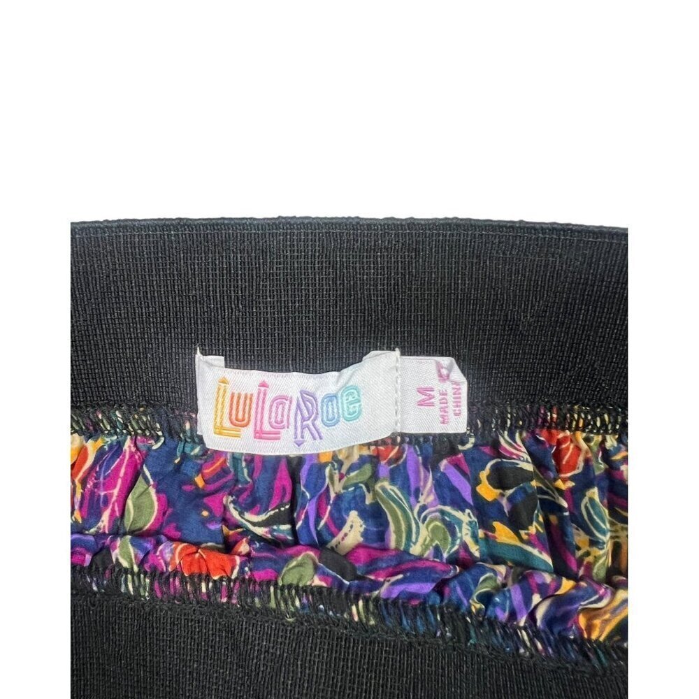 LuLaRoe Women's Pleated Purple Designed Skirt - Picture 3 of 5